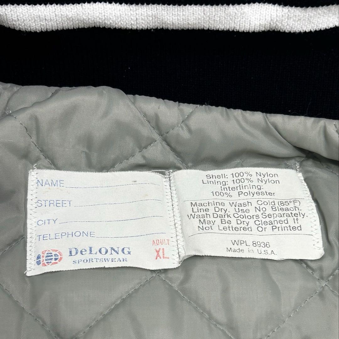 ビンテージ DeLONG デロング70s80sナイロンスタジャン アメフトXL
