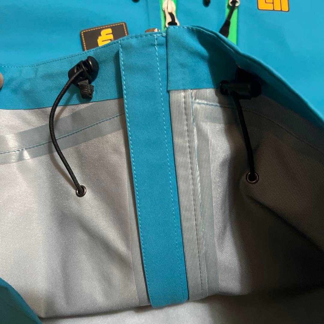 新品Ｍサイズ　高機能ラウドマウスゴルフメンズダントツ撥水レインウェア　ブルー