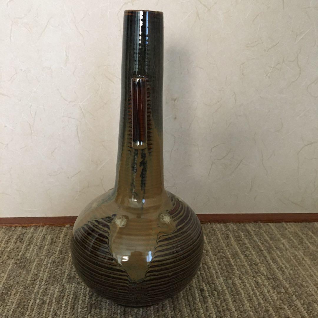 茶道　花瓶　亀井味楽窯　花入