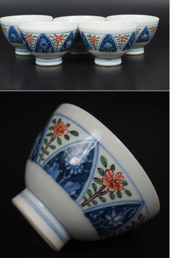 送料無料　大正～昭和前期　京焼 平安清豊造 煎茶器7セット　共箱　煎茶道具