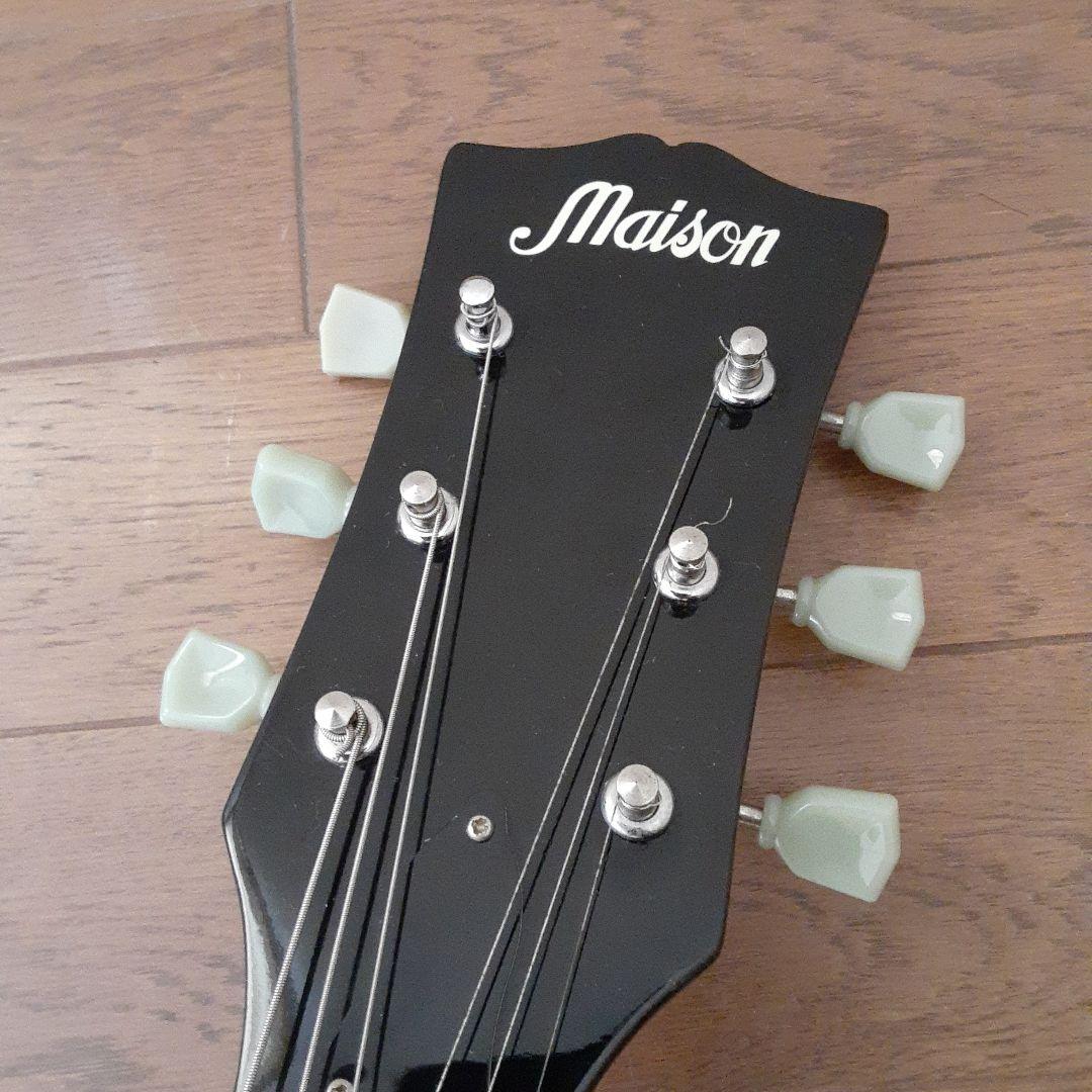 美品　Maison ブラック エレキギター レスポールタイプ
