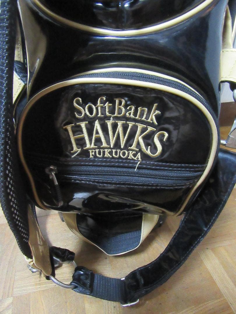 ★☆★希少★SoftBank HAWKS★3点式ゴルフバック★黒★☆★
