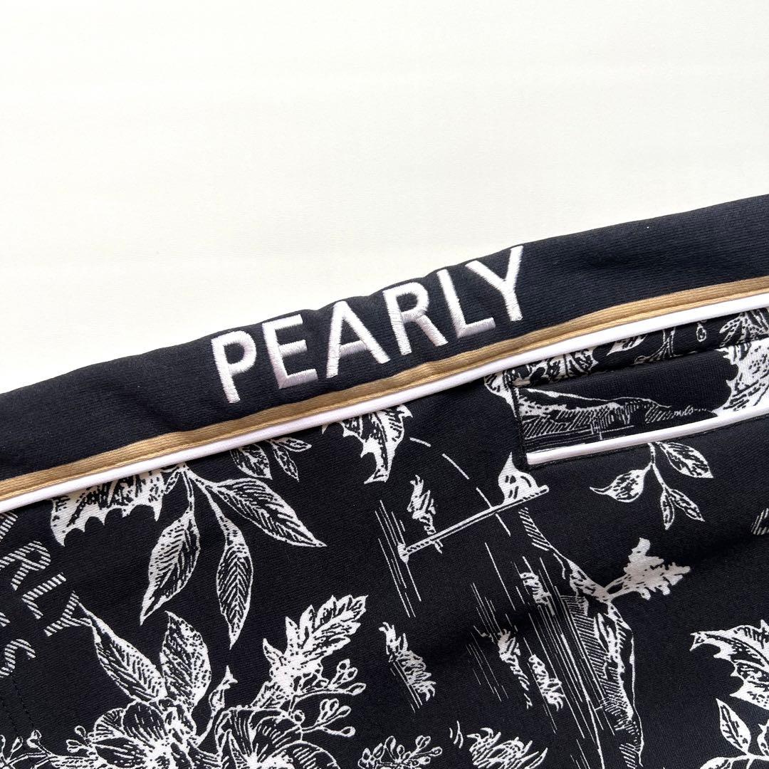 Pearlygates パーリーゲイツ　花柄　セットアップ　ゴルフ　ブラック　黒