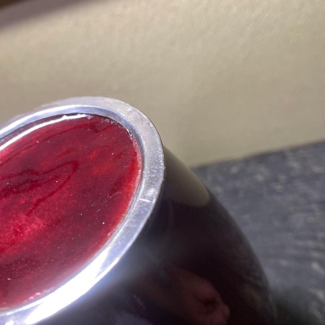 古玩　竹梅図七宝花瓶