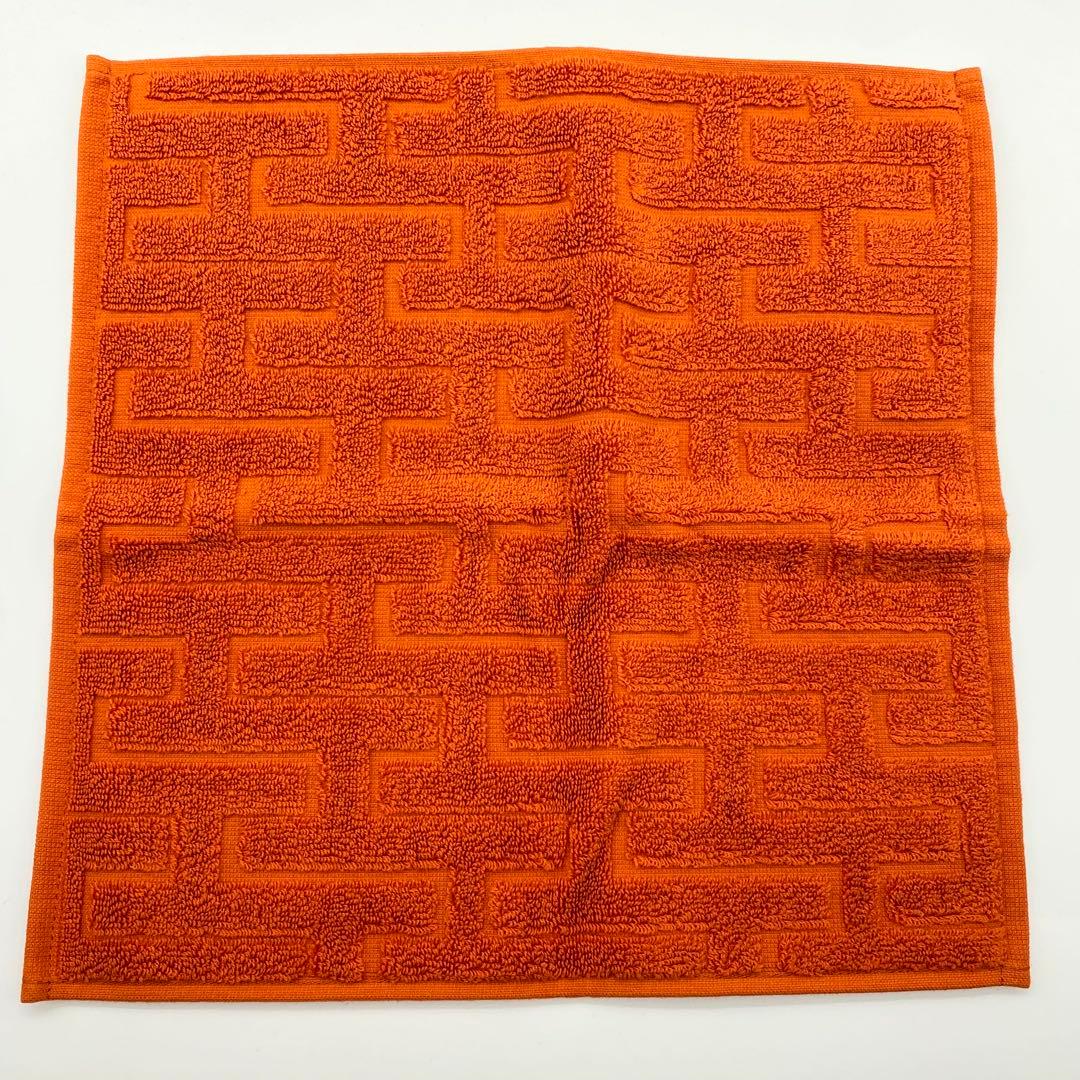 【未使用】HERMES・エルメス・ハンドタオル・セット・オフホワイト・オレンジ