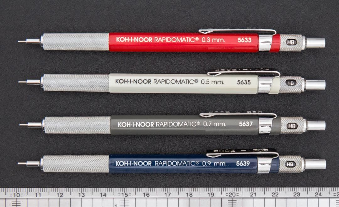 【旧型】コヒノール 製図用シャーペン RAPIDOMATIC 4本セット