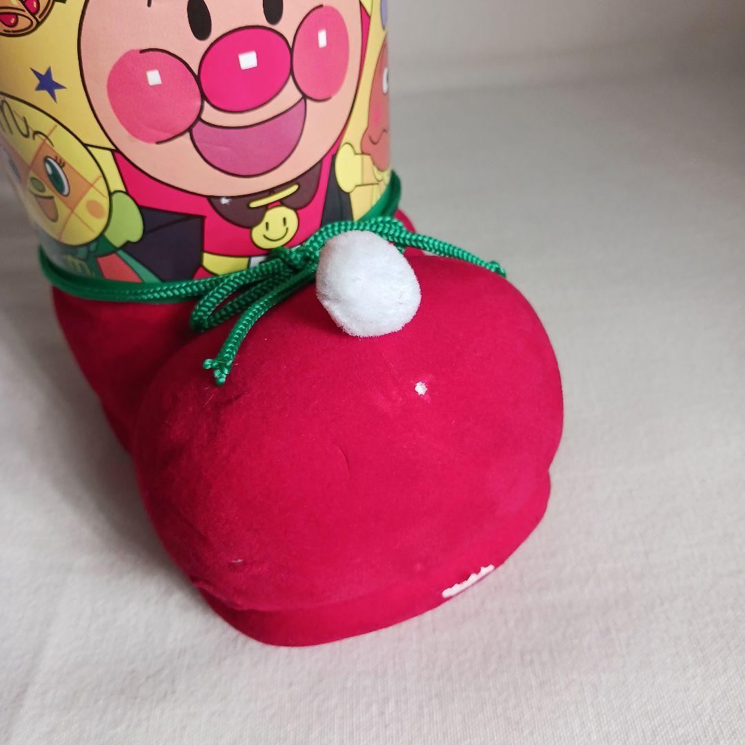 商*い様 不二家　アンパンマン　クリスマス ブーツ　壁掛け袋付き　レトロ