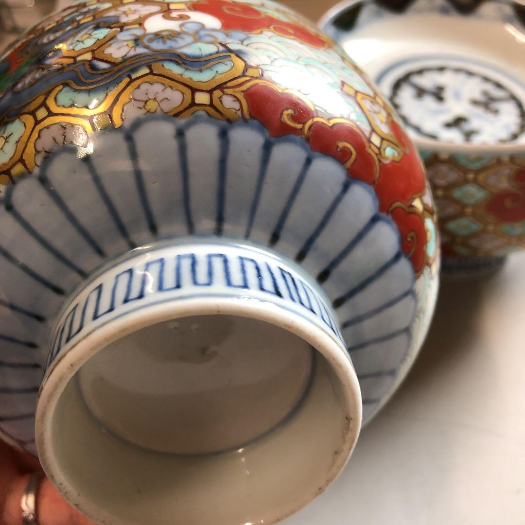 骨董品　太明年製   蓋付お碗　2客