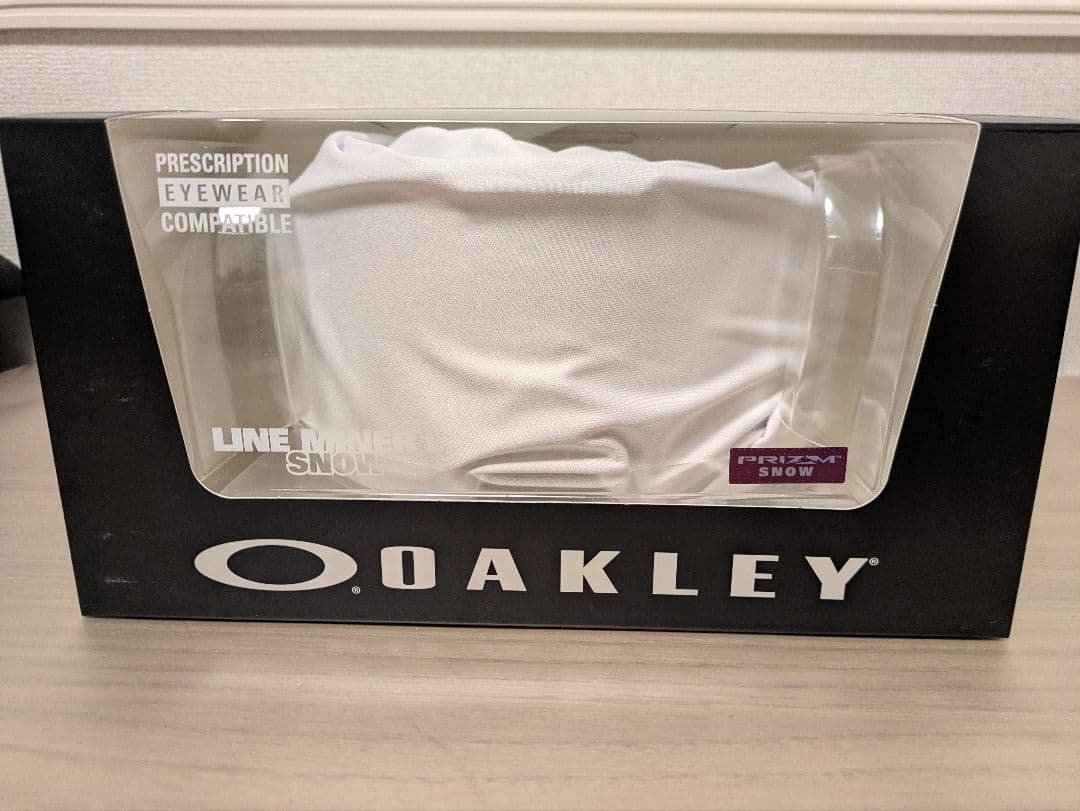 美品3時間使用オークリーゴーグルラインマイナー XLプリズムハイピンクメガネ対応
