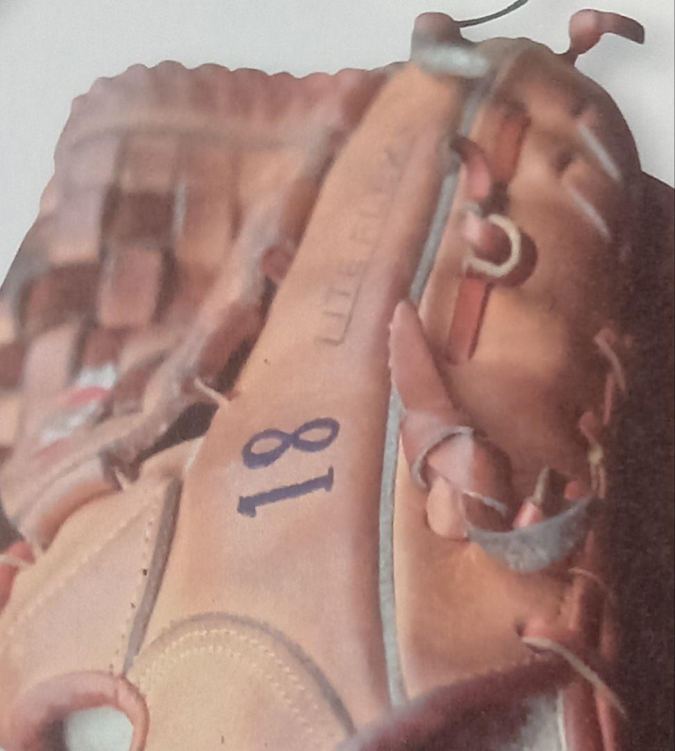 美津濃ワールドウィン硬式グローブ広島カープ高橋慶彦選手刺繍入り 赤カップ