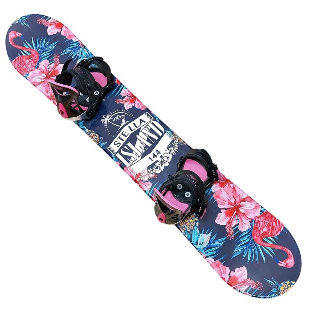 美品 STELLA  スノーボードセット 144cm レディース