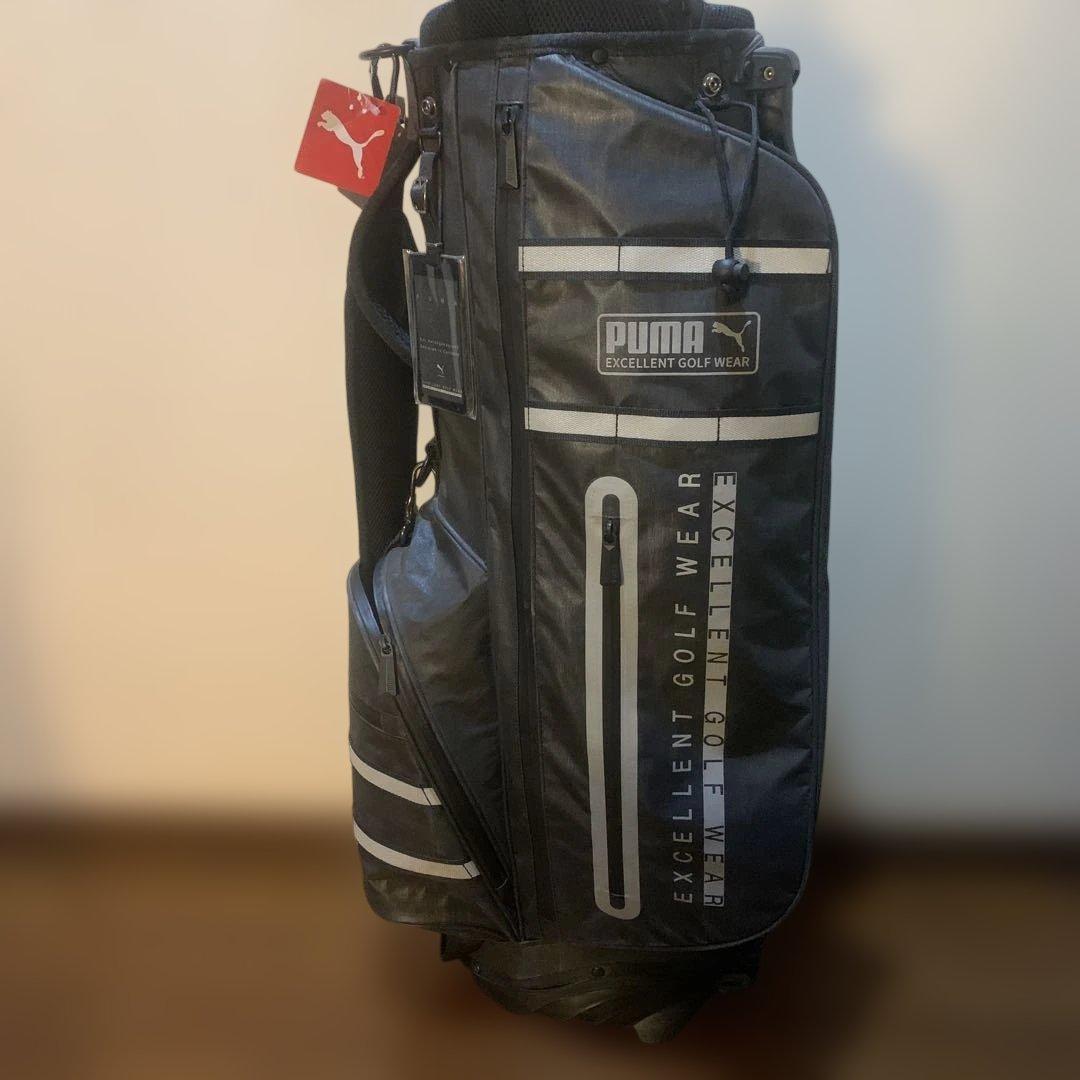 新品未使用 PUMA ブラック キャディバッグ スタンド付き
