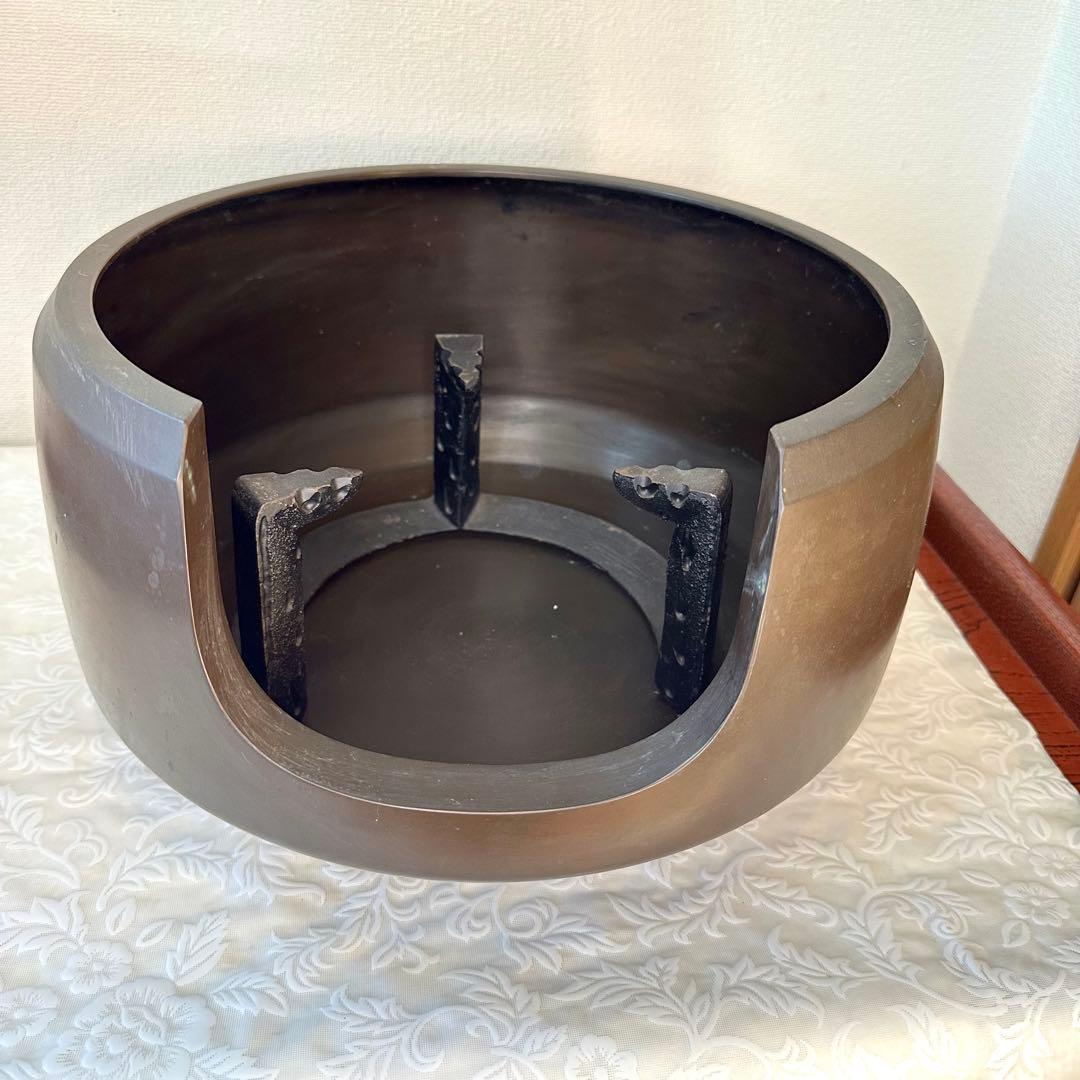 ♦︎未使用品♦︎ 唐銅？ 面取り風炉　風炉