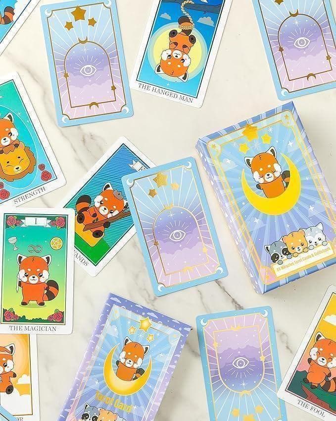 【正規品タロットカード】オーロラエッジ✨ゆる可愛い✨レッサーパンダ＆フレンド