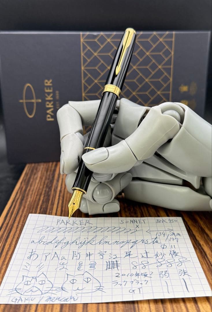 PARKER 万年筆 ソネット ラックブラックGT 18K X
