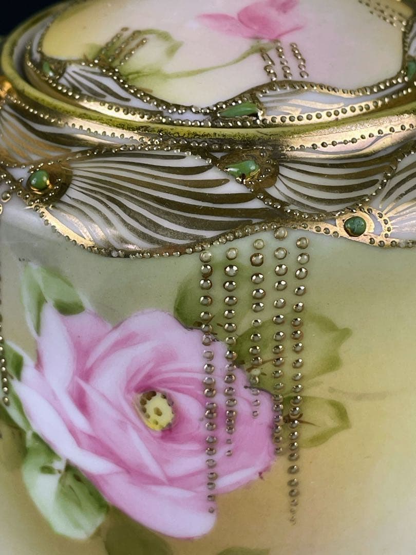 【専用】オールドノリタケ 薔薇紋 シュガーボウル クリーマー ジュエル 金盛り