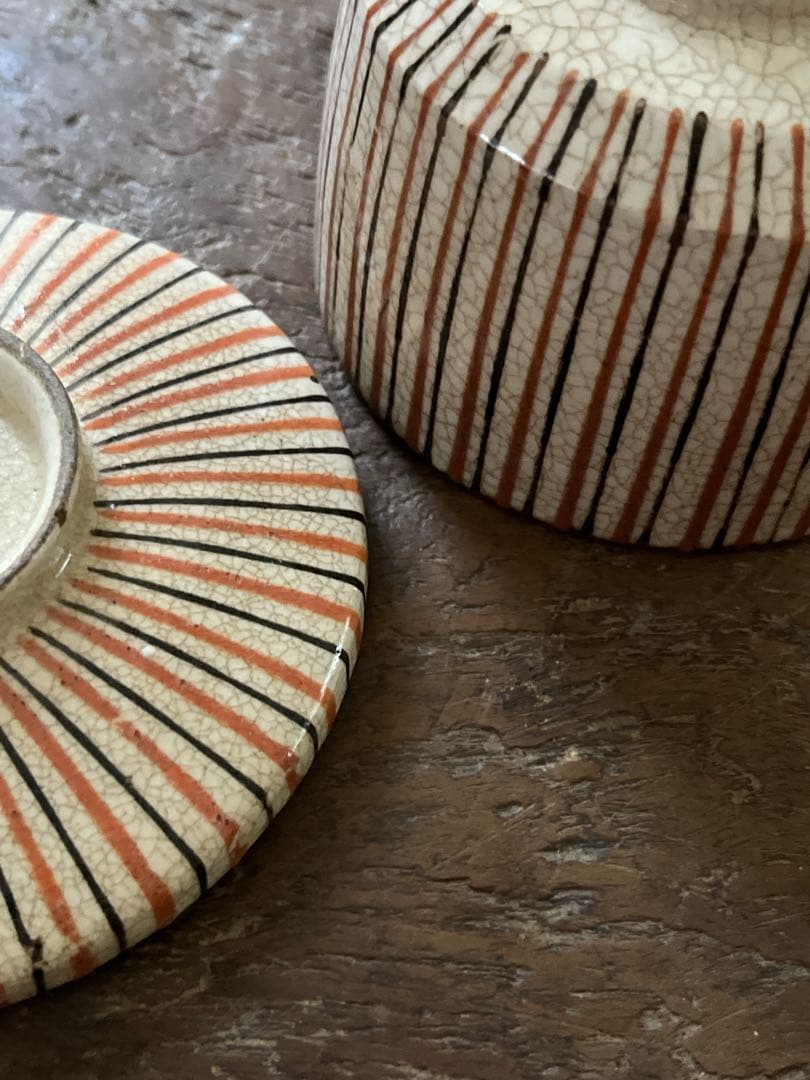 麦藁手　古瀬戸　幕末　蓋付き向付