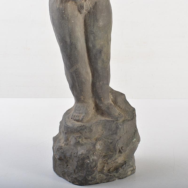 ブロンズ像　少年像　人物像　置物　高さ約43cm　重さ約3kg　M　R7251