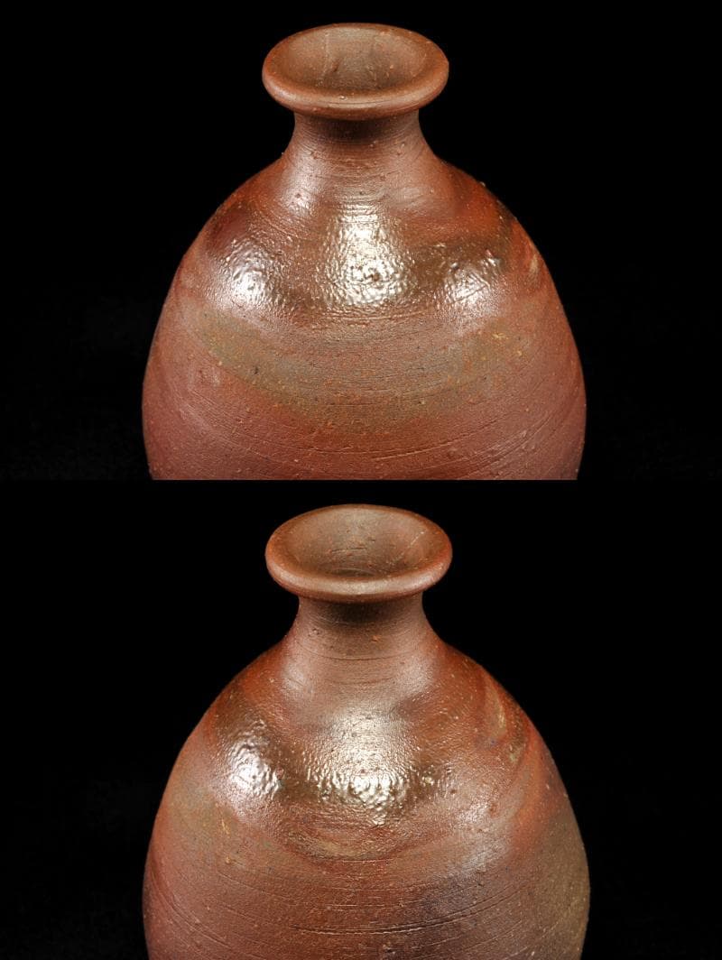 藤原雄 備前 徳利 共箱 人間国宝 父：藤原啓 茶道具 懐石道具