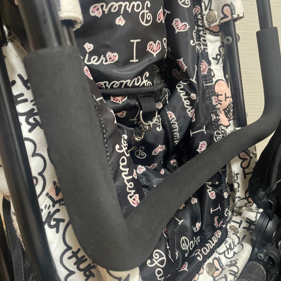 マザーカート2段式モノクロキャラクター柄 ペットカート