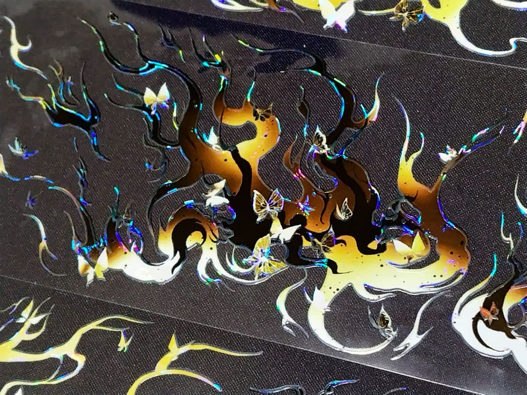 切売 941★ 海外 マスキングテープ マステ PET 装飾 背景 炎 瑠璃光