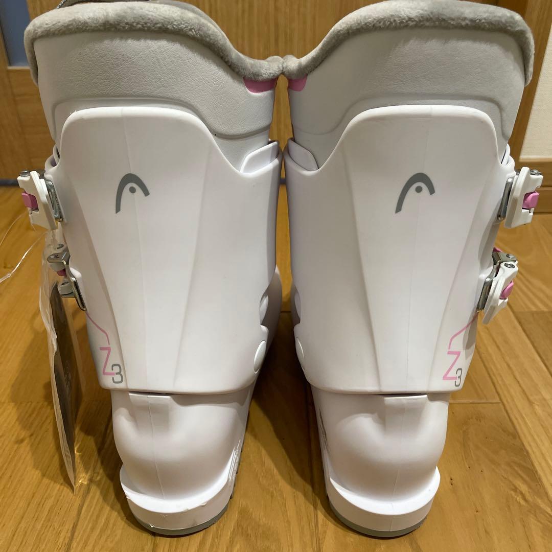 新品　HEAD ジュニア　スキーブーツ ホワイト/ピンク　24.0〜24.5cm