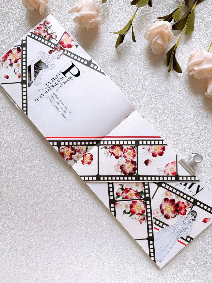 咔咔STUDIO《朱砂舞》海外マスキングテープ　マステ 【2645】