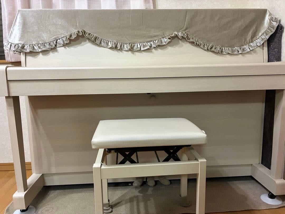 KAWAI NF15 アップライトピアノ 88鍵 ホワイトナチュラル系