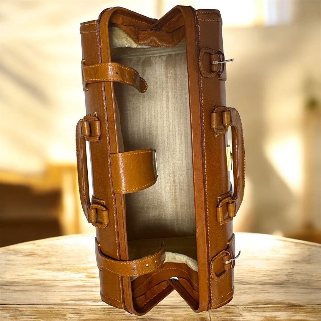 美品　ブルーノコンテイ　ボストンバッグ 本革　ドクターバッグ　昭和レトロ