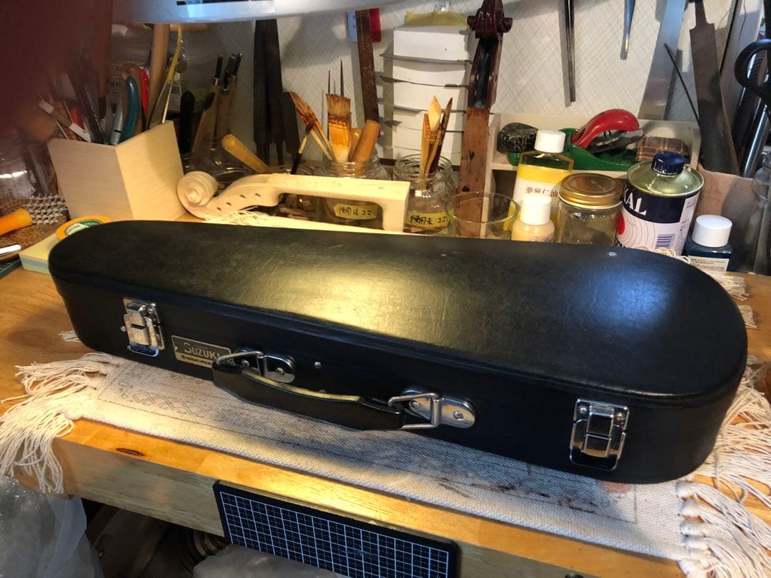 【駒&魂柱調整済】Suzuki分数バイオリンNo220 1/16 1991