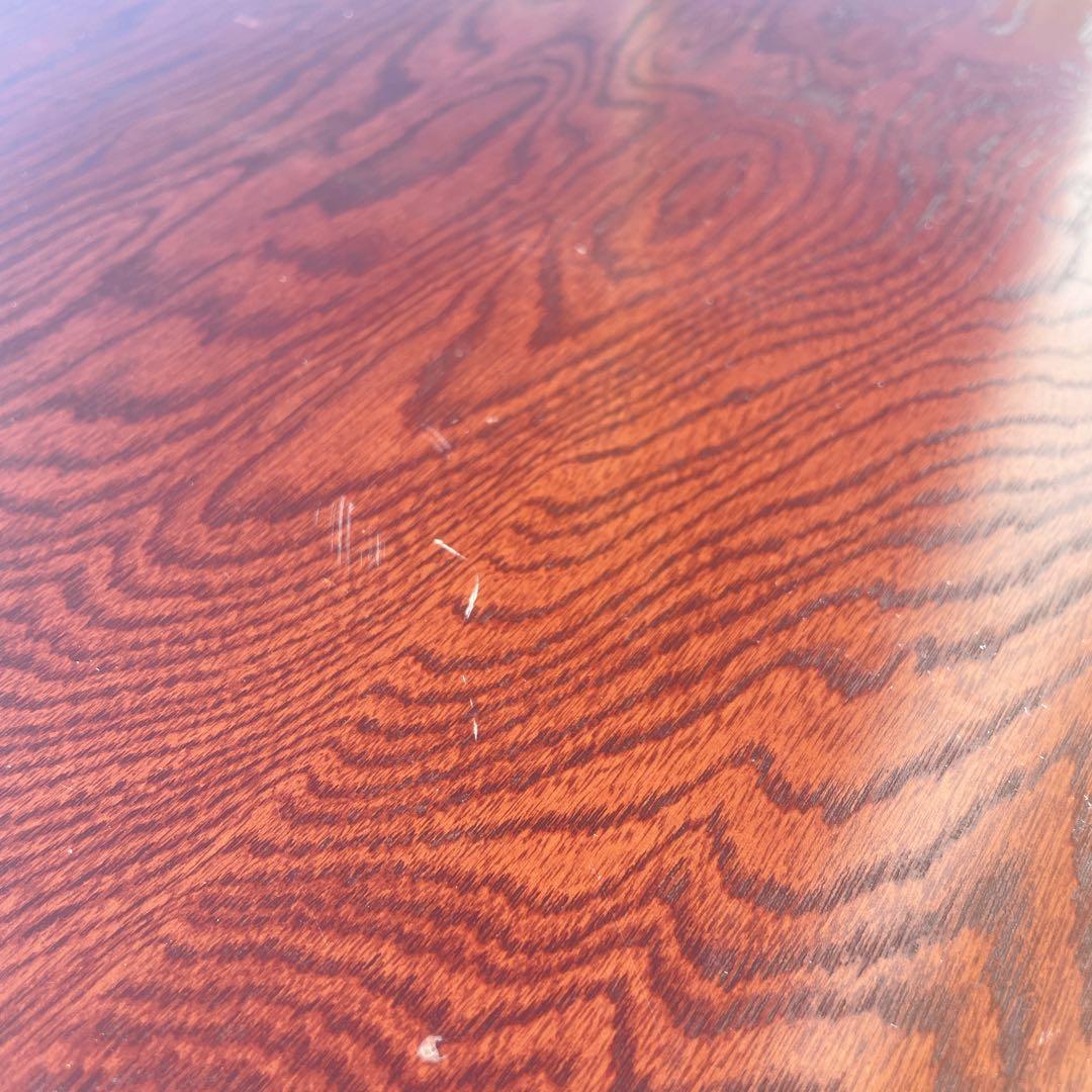 唐木家具 彫刻 花梨家具 木製座卓 ダークブラウン 和室座敷 アンティーク②