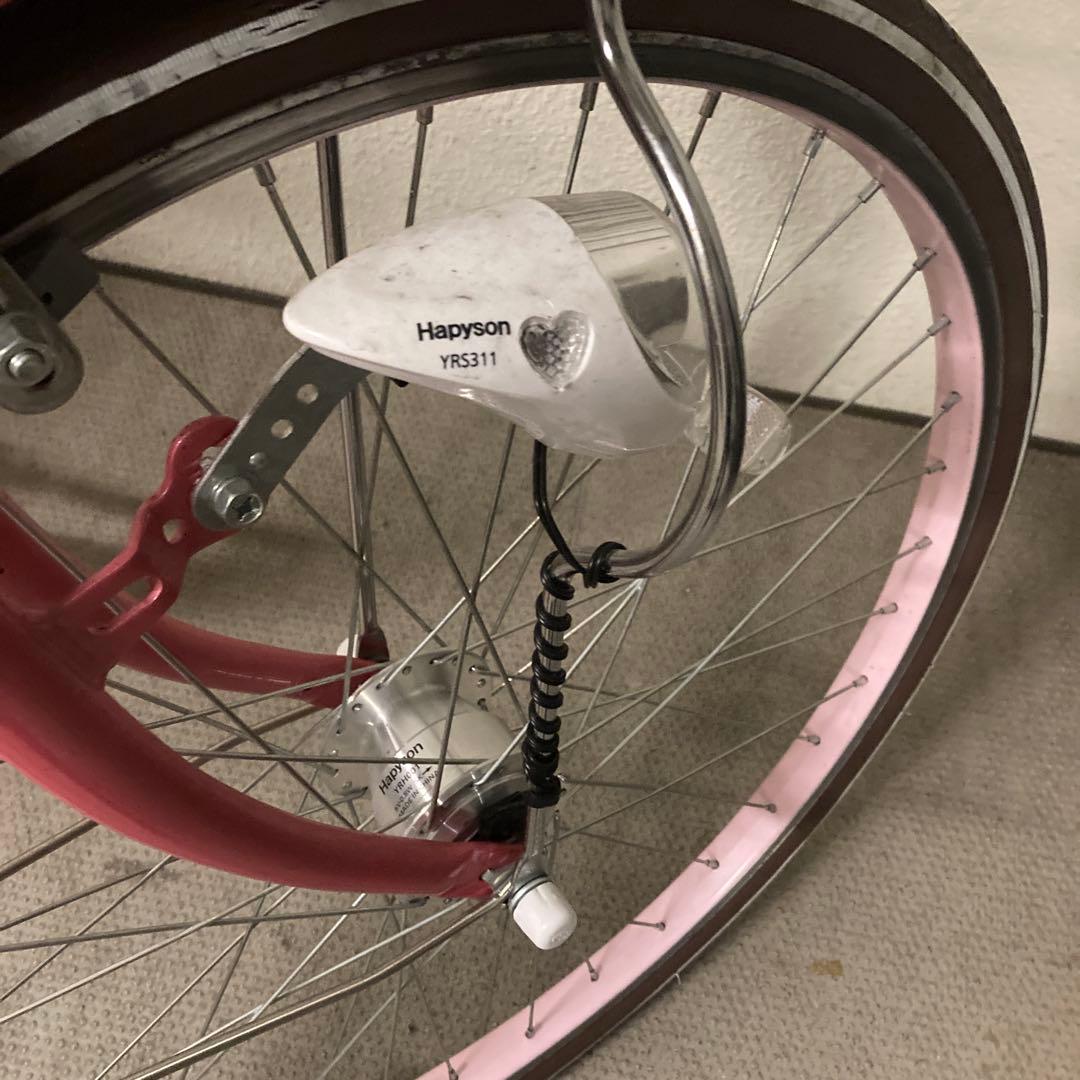 ピンクシティサイクル 自転車　子供用　女の子　24インチ　ヘルメット付き