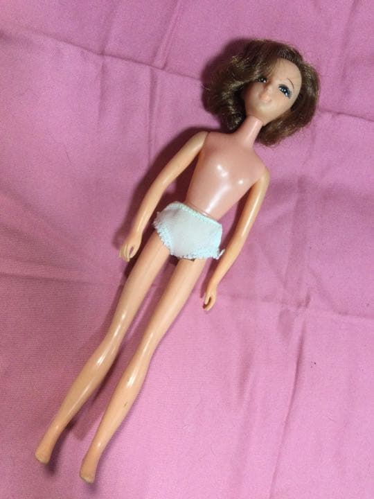 旧タカラ　初代リカちゃんママ　織江さん　アナ雪風ドレス　昭和レトロ