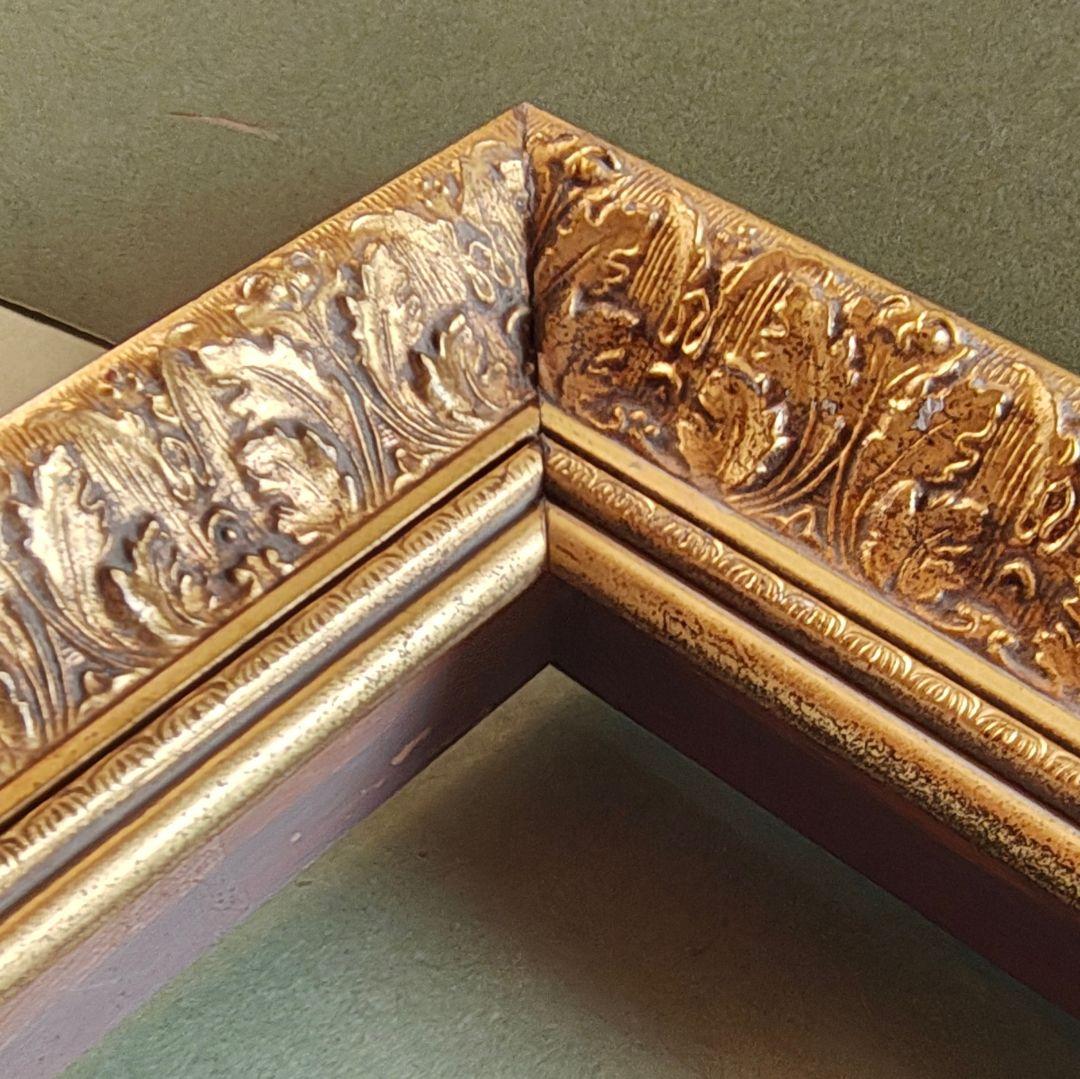 F100号 大型 油彩額縁 ゴールド 油絵用 額縁 ディスプレイ 展示