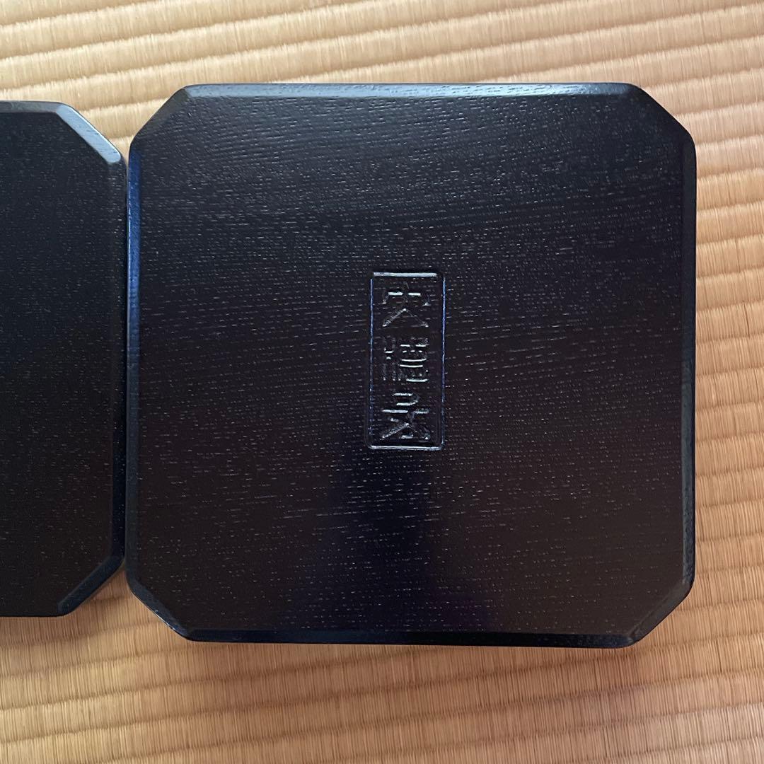 漆匠 仁和春象 黒描合塗縁高　10客 共箱 大徳寺形　椂高　茶道具　表千家　初釜