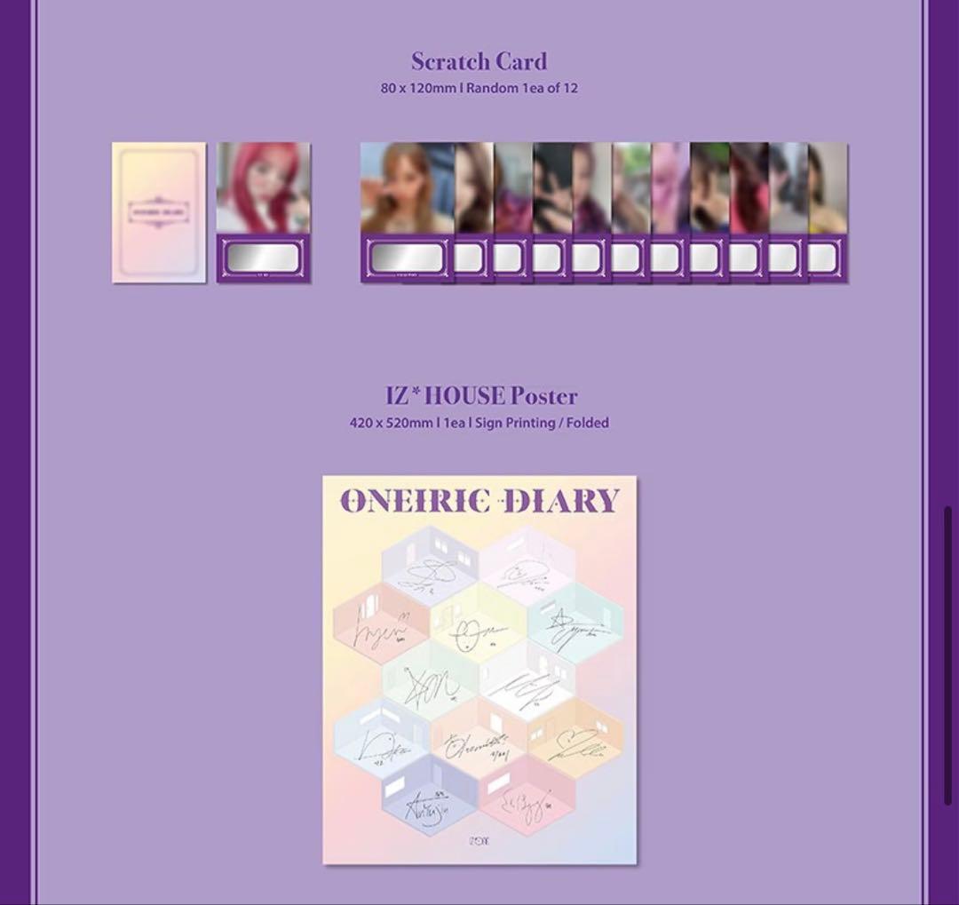 IZ*ONE ONEIRIC DIARY 全３形態