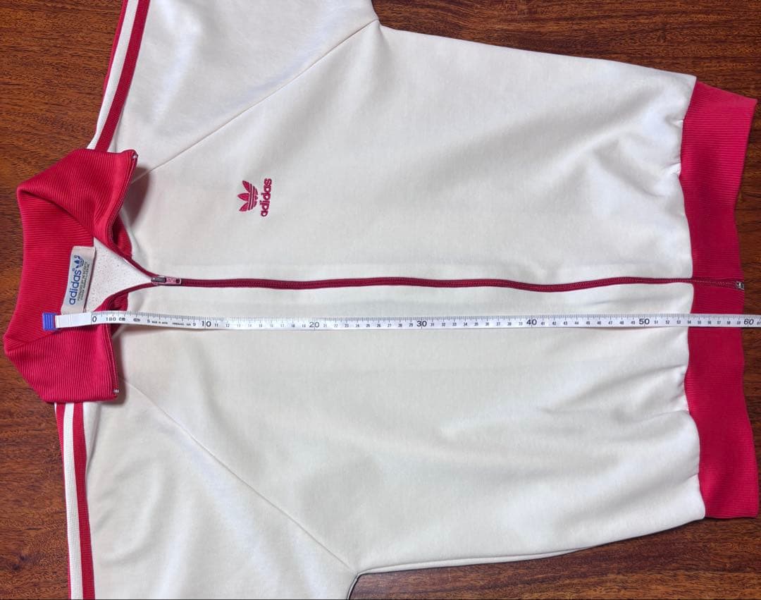 S*✨様 アディダス adidas デサント トラックジャケット 80s 赤 白