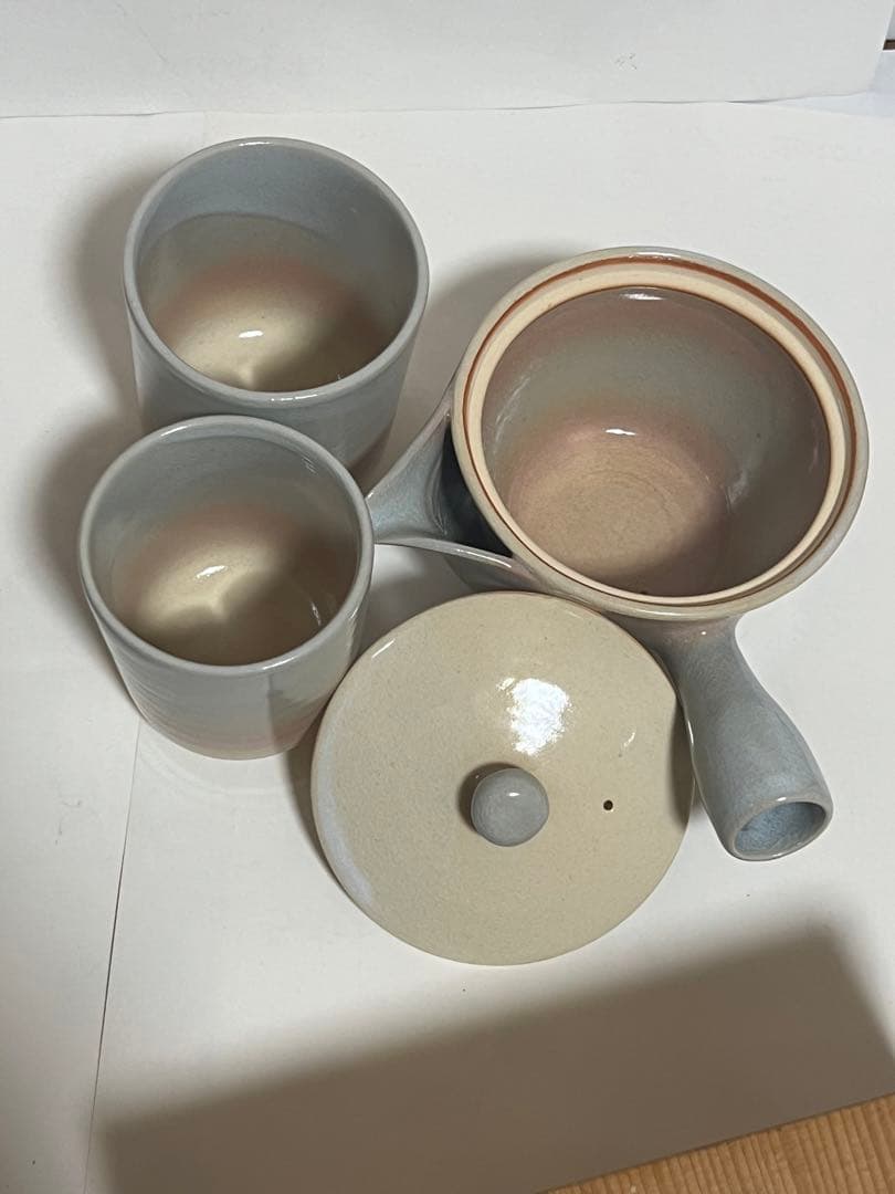 天鵬山 廣瀬淡雅作　本窯　萩焼　茶の間様　湯呑み　セット
