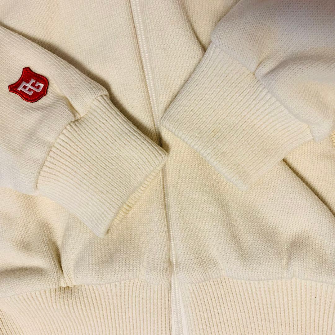 パーリーゲイツ ニットブルゾン 裏地付き ウール混 メンズ 4/M