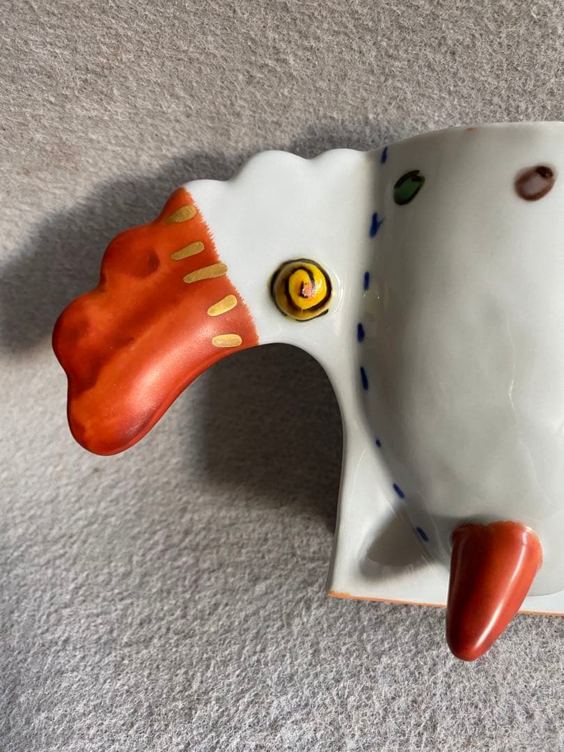 【九谷焼・磁器工房白象／山下一三】羽根カップ（雲・ドット）