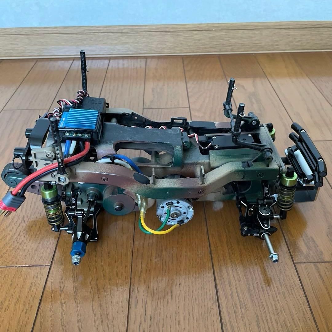 タミヤ ワイルドウイリー2 WR02 幌 スリックタイヤ　ラウンドタイヤ