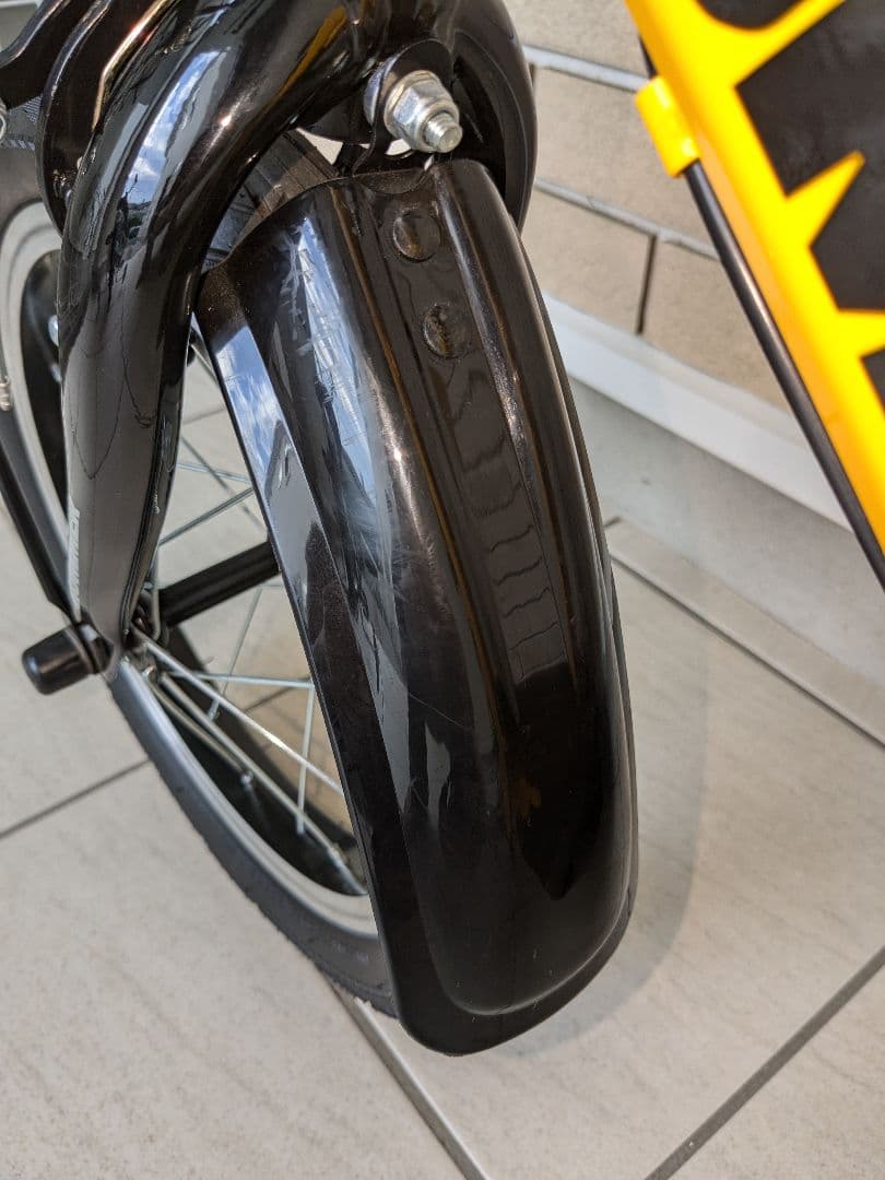 【美品!!】HUMMER 子供用自転車 補助輪付　14インチ　イエロー