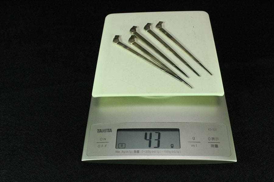 金谷五良三郎 南陵結び黒文字 銀製 スティック 重43g 共箱(K-XA805)