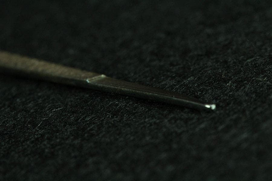 金谷五良三郎 南陵結び黒文字 銀製 スティック 重43g 共箱(K-XA805)