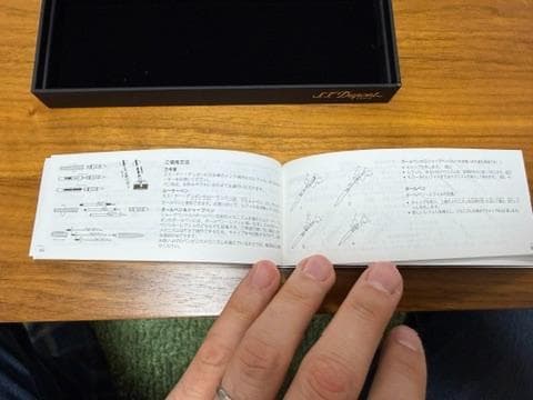 S.T. Dupont ラインD 万年筆 ブラック×シルバー 410677