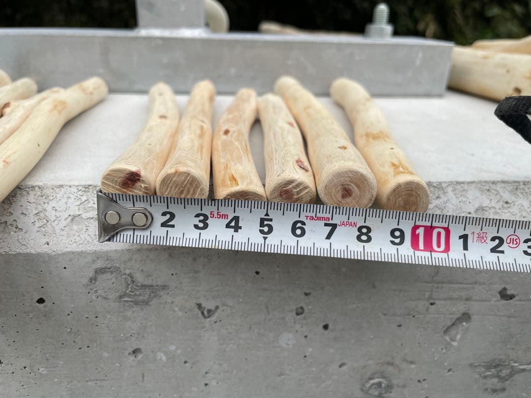 【訳あり】国産ヒノキ　鳥用止まり木　大型スタンド　約147センチ　中型インコ用