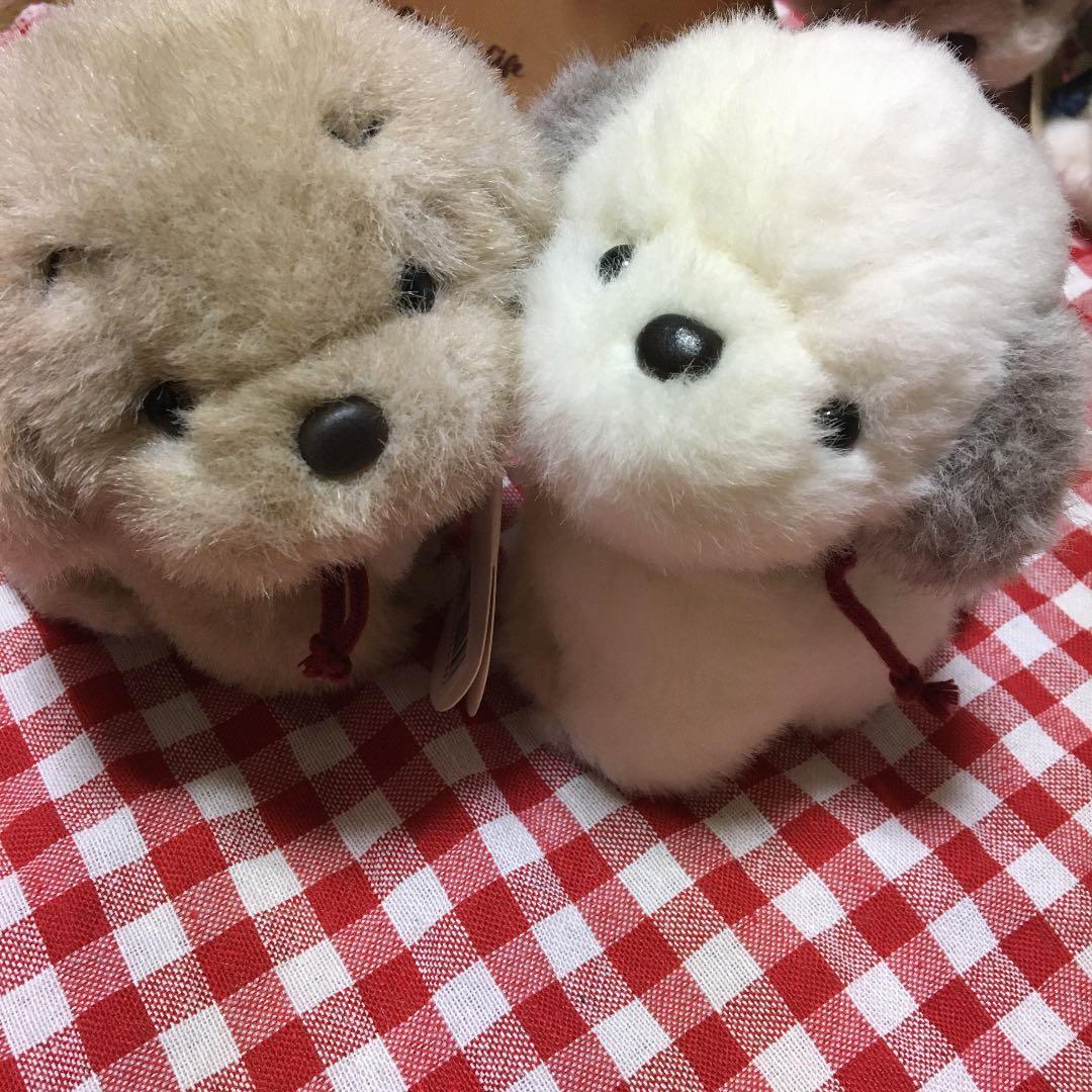 レトロぬいぐるみ　犬　うめ吉　ぬいぐるみ　お座りペア