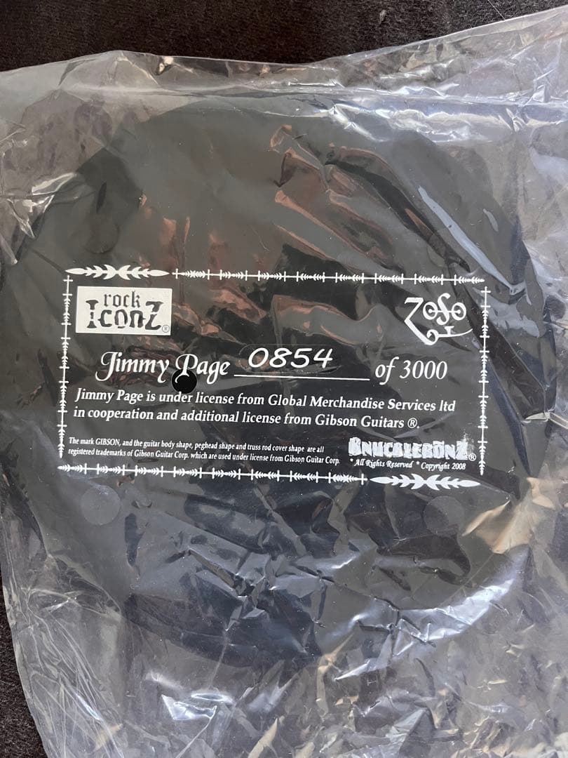 ジミーペイジ　フィギュア　KnuckleBonz jimmy page