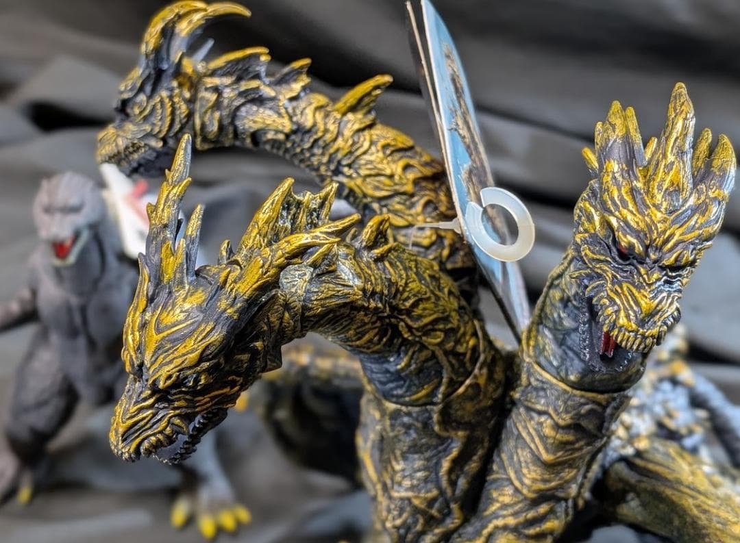 FINAL WARS カイザーギドラ＆ゴジラ（バンダイ）タグ付ソフビ２体セット