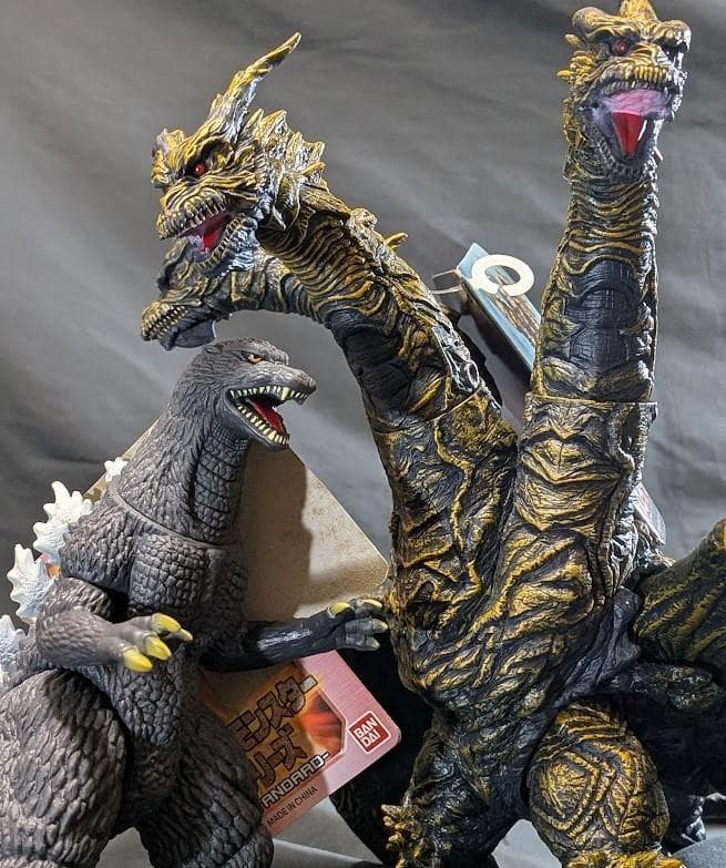 FINAL WARS カイザーギドラ＆ゴジラ（バンダイ）タグ付ソフビ２体セット